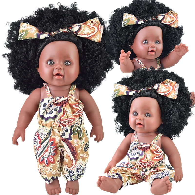 Американская черная кукла-реборн bebek, силиконовая виниловая кукла для новорожденных, Рапунцель, boneca, защитные глаза, мягкая игрушка, подарок для девочек, вечерние