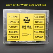 1 комплект шток с винтовой трубкой для металлического ремешка часов 50 шт. 10 размеров Инструменты для ремонта из нержавеющей стали детали часов 8,5 мм-26 мм