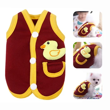 

Cartoon Clothes for Small Dogs Autumn Winter Dog Coat Warm Fleece Dog Jacket Cute Duck Thicken Clothing Chihuahua Ropa Perro