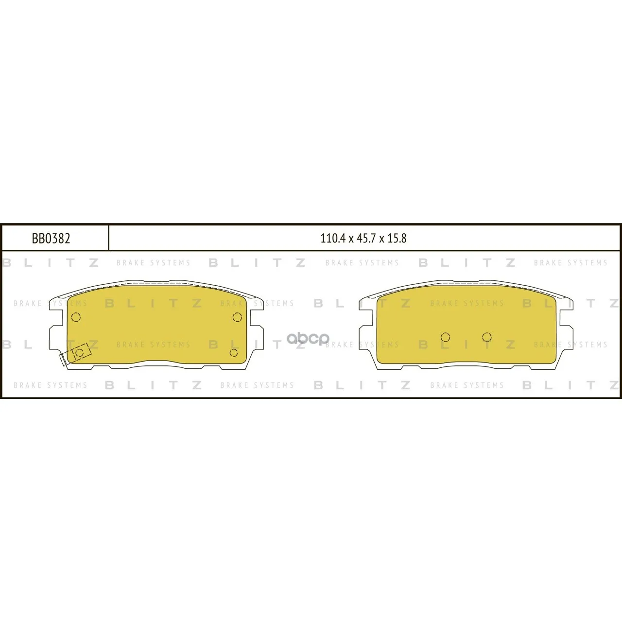 Колодки Тормозные Дисковые Opel Antara 06-Chevrolet Captiva 06- Blitz арт. BB0382