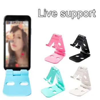

2019 NEW Universal Adjustable Mobile Phone Holder For iPhone Tablet Stand Phone Desktop Huawei Stand Folding Plastic Xiaomi F0S8