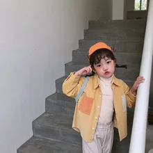 Осенняя Повседневная Вельветовая рубашка с длинными рукавами для мальчиков модные повседневные хлопковые блузки с длинными рукавами для детей топы для малышей, рубашки