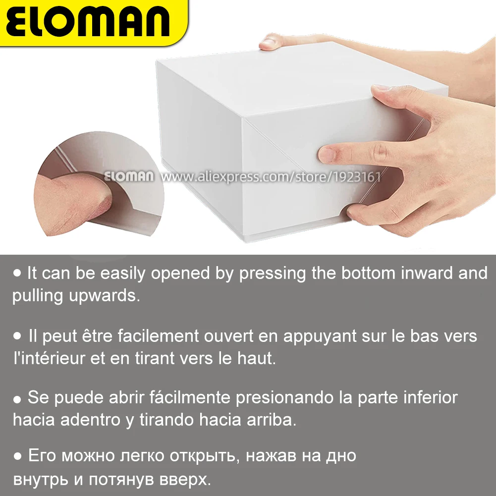 Caja de regalo de papel Kraft grande y plegable, caja de regalo de papel blanco con hilo para navidad, cumpleaños, boda, fiesta, regalo, dama de honor, propuesta de recuerdo - Imagen 6