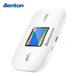 Benton desbloquear 3g/4g lte mifi portátil mini hotspot grande bolso sem fio wifi roteador com slot para cartão sim adaptador de rede repetidor