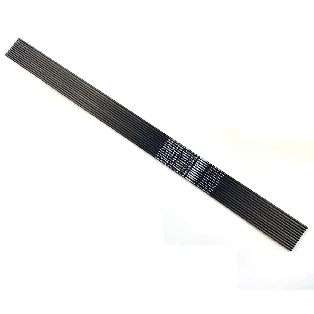 12 Flèches Carbone Pinals Pour Chasse à L'arc - 30/32 Pouces - Spine 300-500