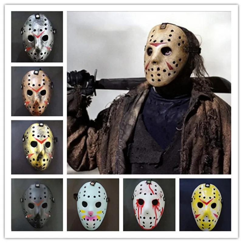 Страшный ужас Хэллоуин черный Freddy Voorhees косплей Джейсон фестиваль маски для