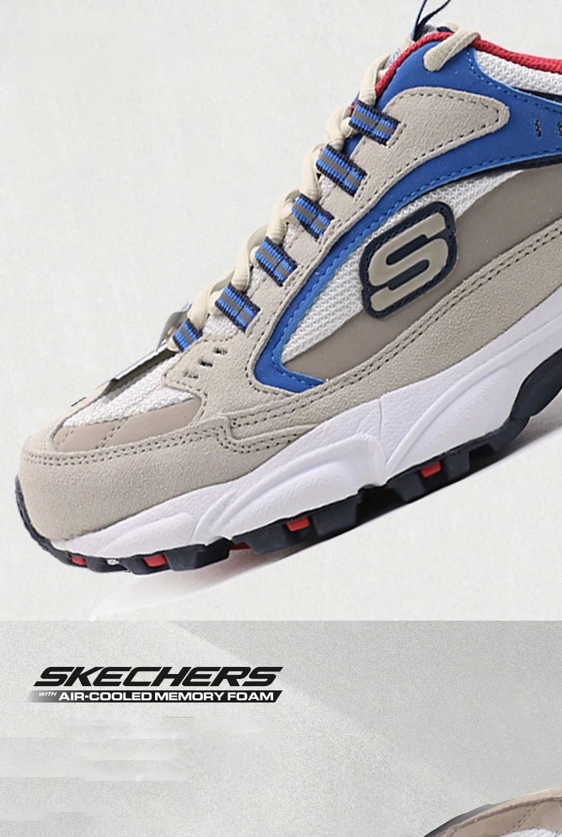 Skechers Спортивная мужская обувь дышащие массивные Кроссовки Брендовая оригинальная повседневная обувь мужская Высококачественная 999688-BKW