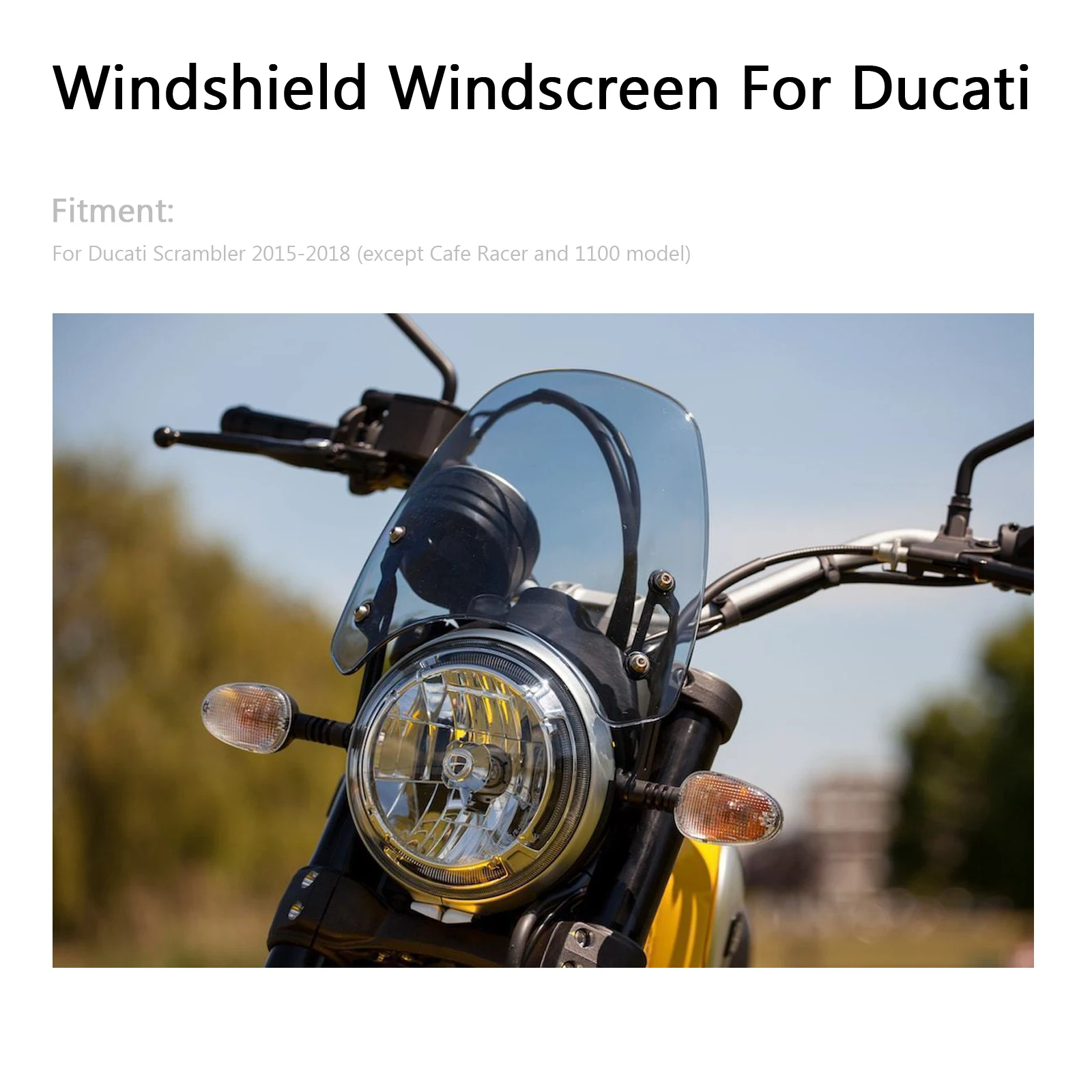 Artudatech ветровое стекло защита от ветра для Ducati Scrambler- ветровой щит аксессуары для мотоциклов
