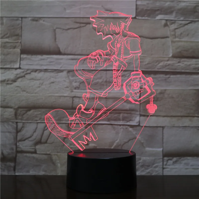 Sora Рисунок USB 3D светодиодный настольный светильник ночник многоцветный RGB декоративные огни для мальчиков детская игра "Подарки" дропшиппинг 2424
