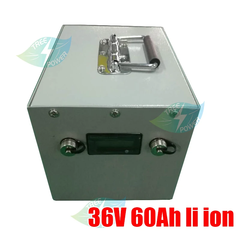 

36v 60Ah 80Ah li-ion lithium battery pack BMS for 1800W electric motor scooter bike light solar UPS + 10A charger