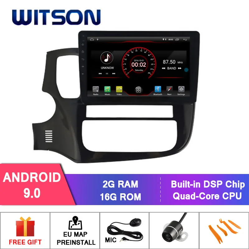 Top WITSON 10.2" FULL HD TOUCH SCREEN Android 9.0 Octa-Core Car GPS Multimedia Navigation For MITSUBISHI OUTLANDER 2015-2017 0