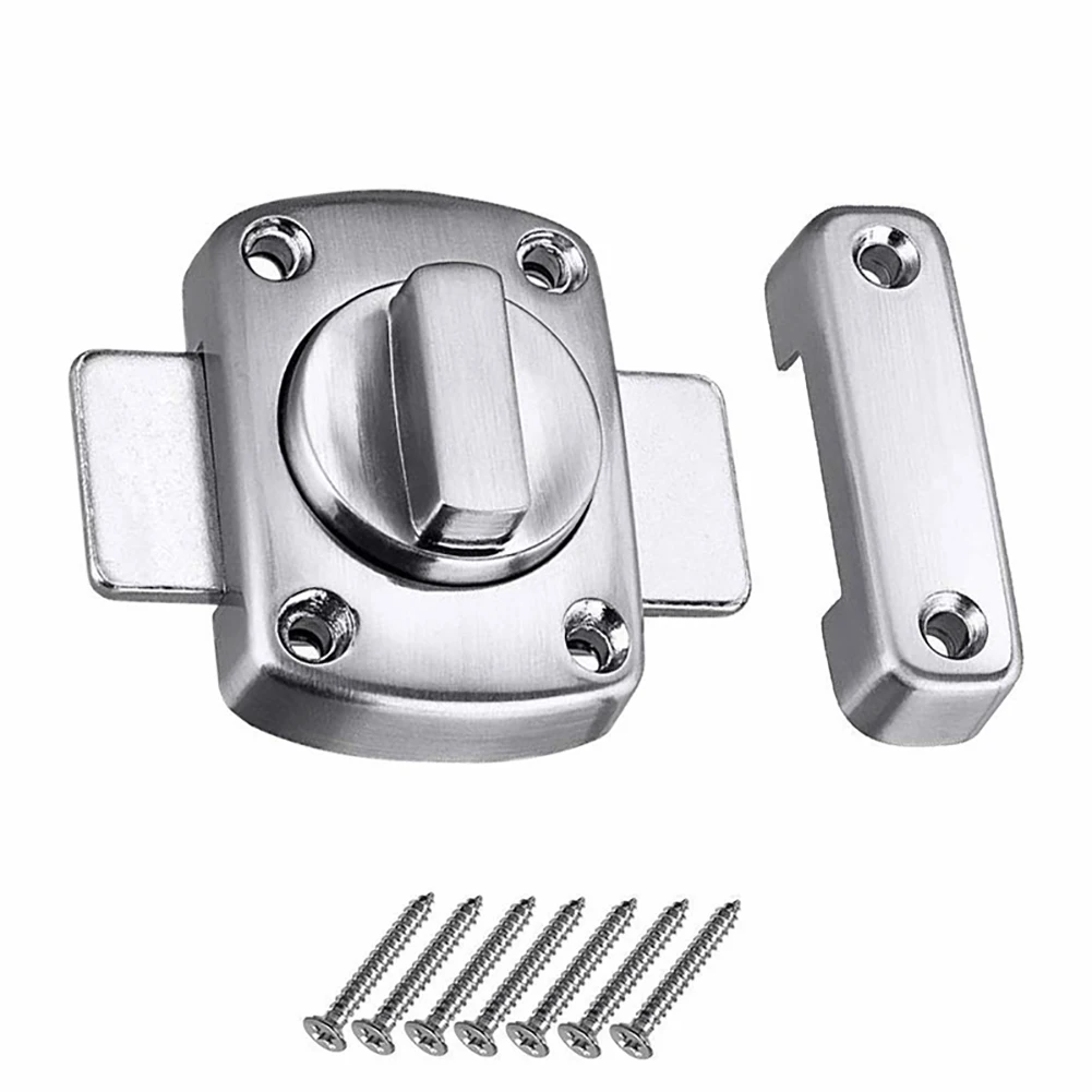

1 Pcs Zinc Alloy Thick Anti-theft Security Door Rotate Latch Slide Lock for Gate Cabinet Window