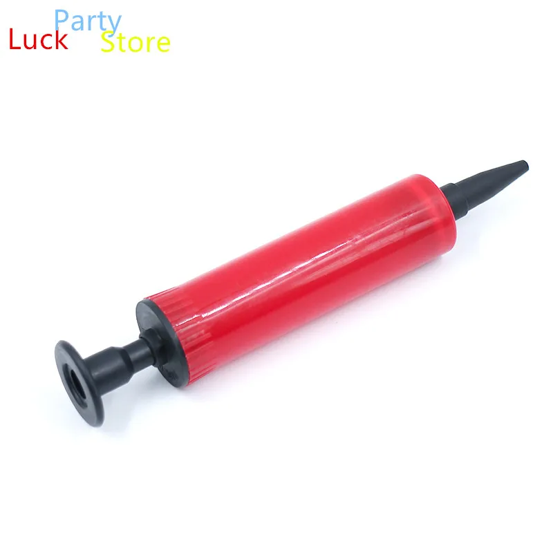 28 Balloon pump Mini Plastic Hand Held Ball Party Balloon Inflator Air Pump Portable Useful Balloon Decoration Tools