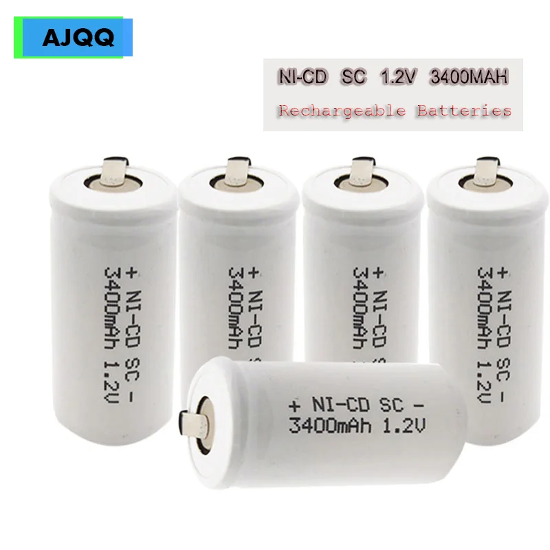 Дешевые SC nicd 1 2 v 3400mAh Sub ni cd аккумуляторная батарея для электрических отверток