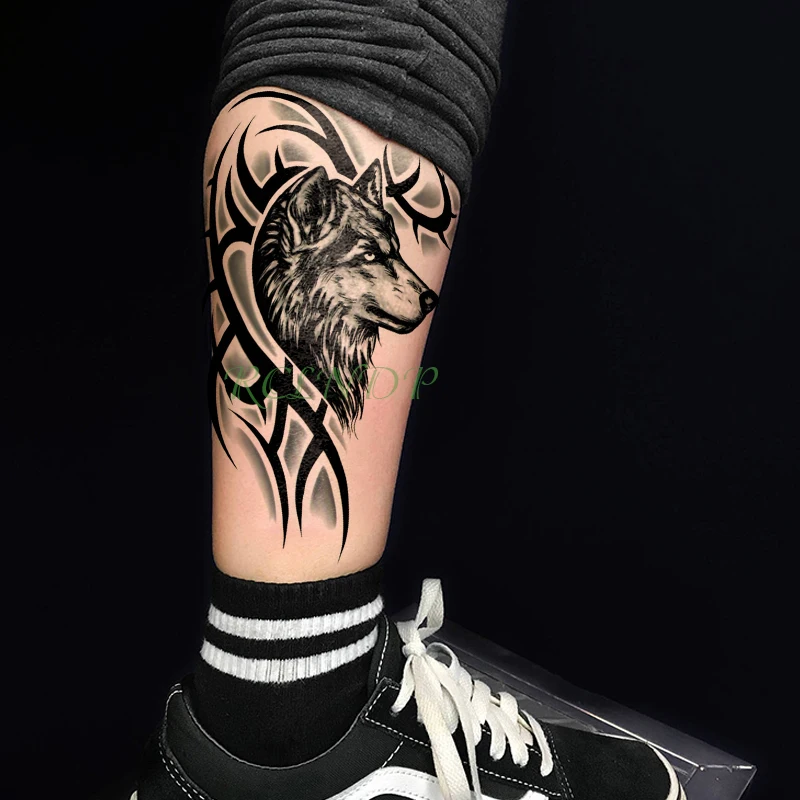 Waterproof Temporary Tattoo Sticker - Symbol Totem Wing Design for Leg, Arm, Back - Flash Tatoo, Fake Tattoos for Girls, Men, Women image 5