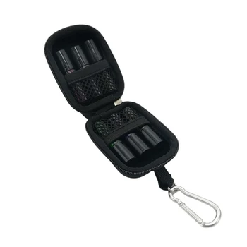 

6 Bottles Essential Oil Bottle Carry Case Holder Zipper Design Shockproof Durable Travel Storage Bag Protects EVA Box Solid 33g