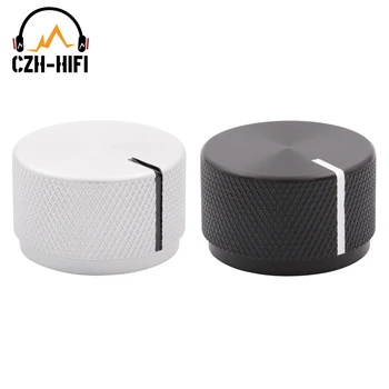

1PC Amplifier Knob 30x18mm CNC Machined Solid Aluminum Volume Control Potentiometer Rotary Switch Knob for Audio CD DAC AMP DIY