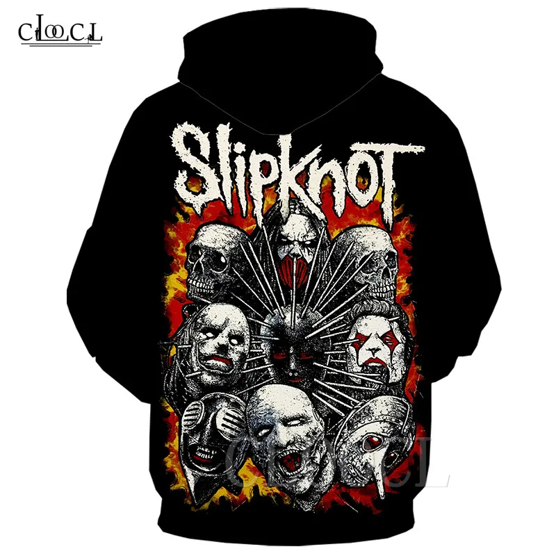 Металл рок-группа Slipknot толстовки крутые негабаритные мужские женские толстовки худи в стиле аниме 3D принт Slipknot толстовки для бега спортивная одежда