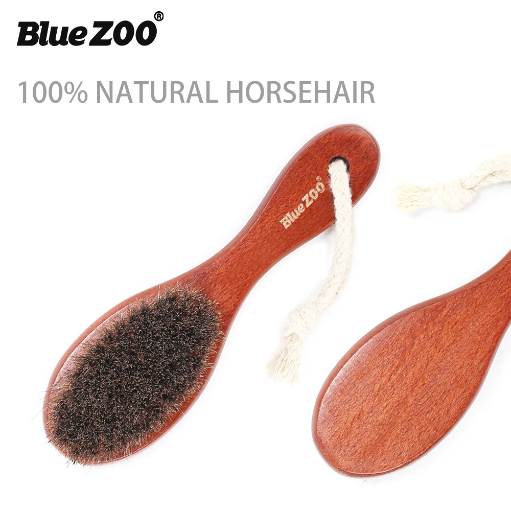 Многофункциональная натуральная Конская щетка для бороды щетка для волос щетка для ванны с деревянной ручкой массажер для тела инструмент для удаления волос