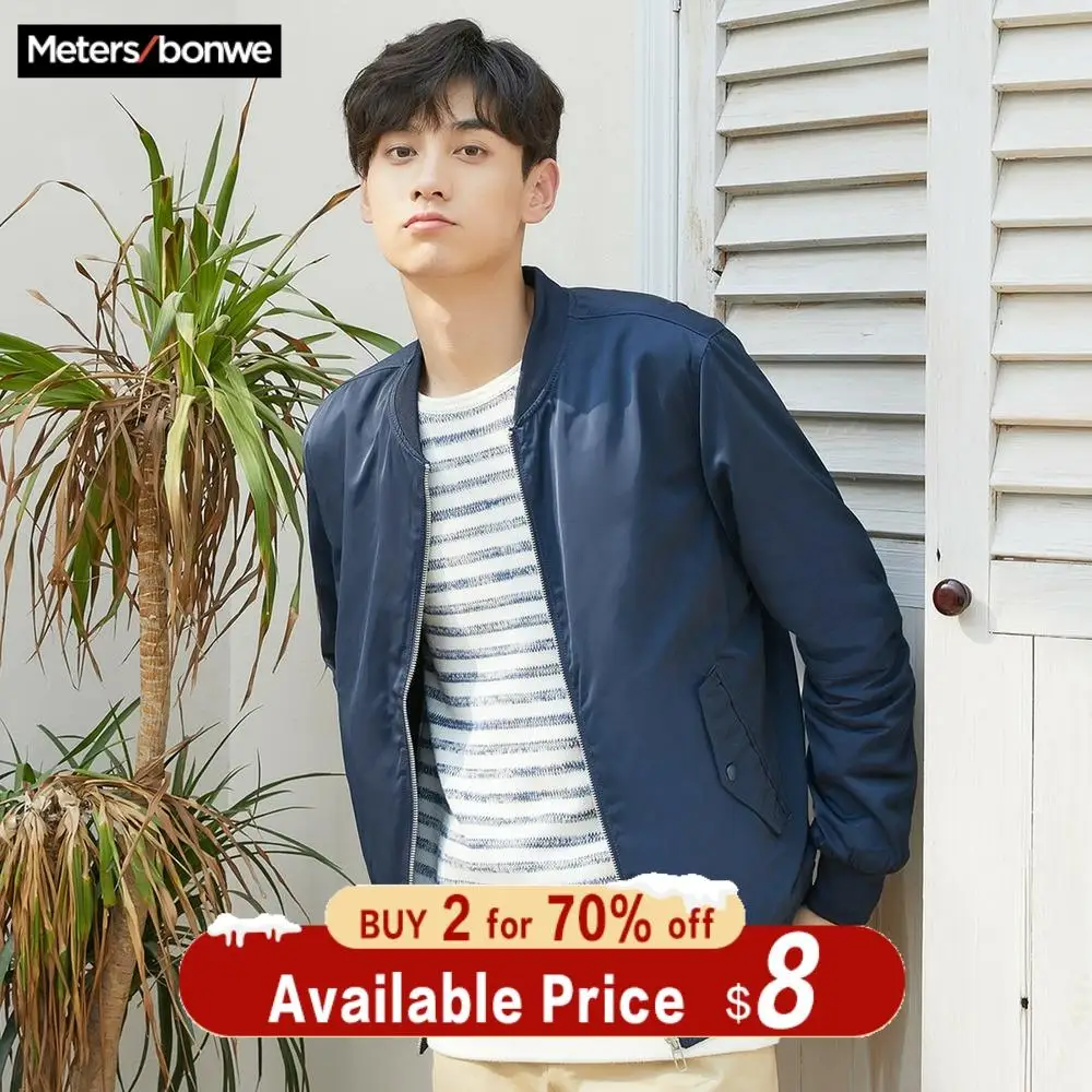 

Metersbonwe Men's Casual Jackets for Men Jogger Fashion Jacket Men Overcoat Baseball Jackets Men's Streetwear Tops Plus Size
