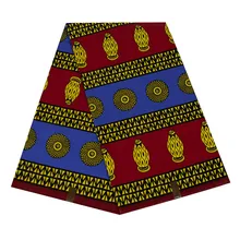 Хлопок Анкара африканская печатная ткань Гарантированная настоящий голландский воск африканская ткань высокого качества швейный материал для вечернего платья 6 ярдов