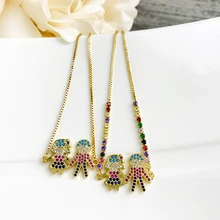 Браслет дружбы для мальчиков и девочек Регулируемый Черный веревочный браслет CZ подвеска с цирконом Милая любовь Парные браслеты ювелирные украшения подарок