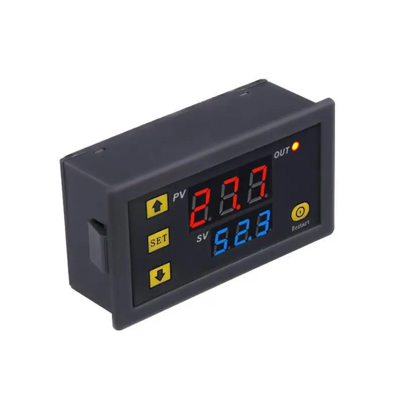Digital Thermostat Temperature Controller Red And Blue Display DC 12V ...