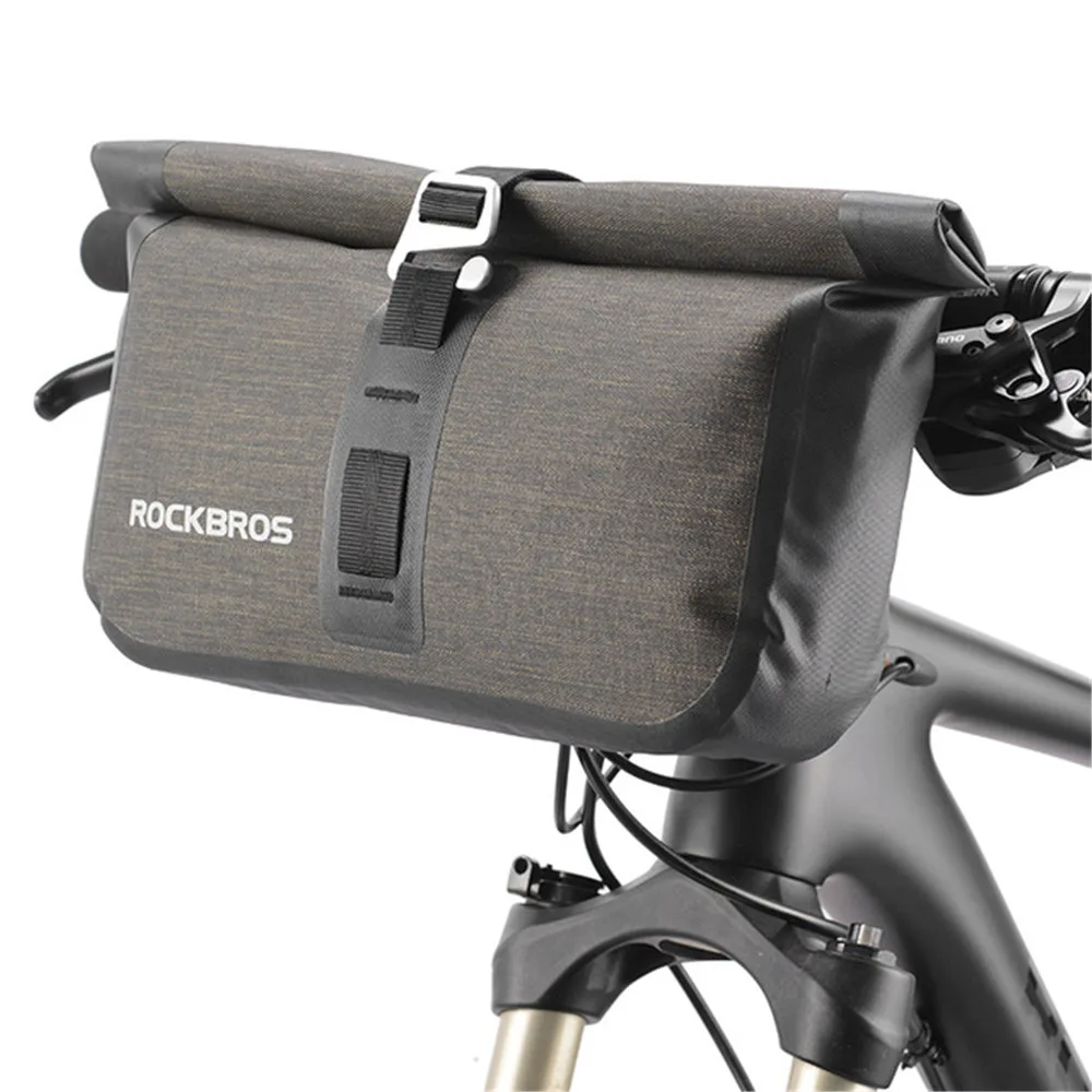 5-6 L ROCKBROS 14-15L/5-6L велосипедная Передняя сумка Водонепроницаемая передняя трубка велосипедная сумка на руль MTB велосипедная передняя рама сумка Аксессуары для велосипеда - Цвет: 5-6 L