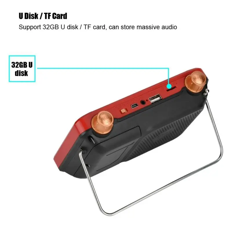Портативный 4," Мини lecteur MP3 musique аудио enregistreur Video FM радио TF carte USB 32 Гб Поддержка de disque plusieurs форматов