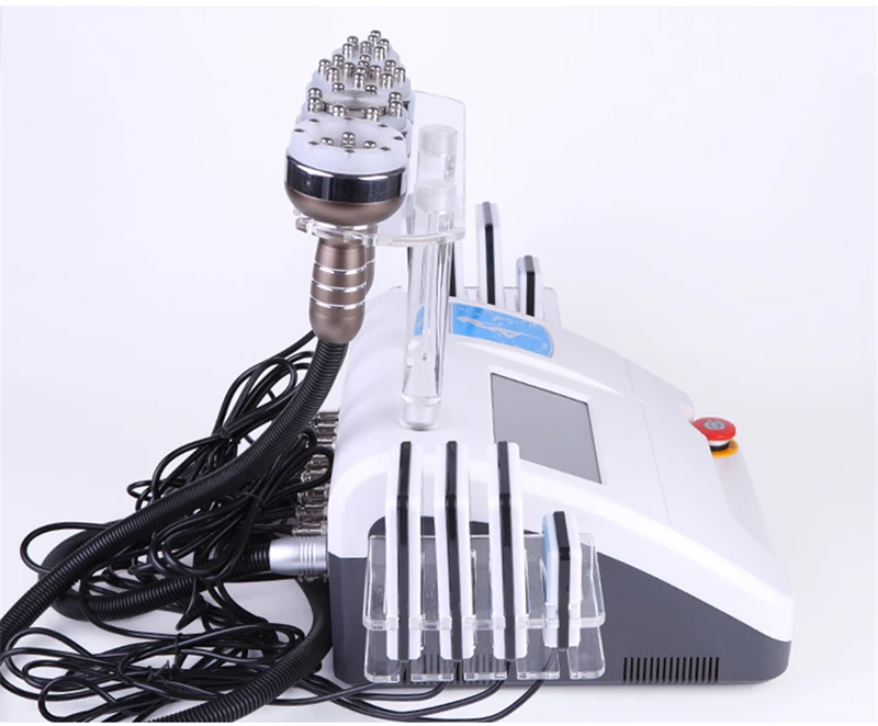US $497.00 2019 40k RF Skin Care Salon Spa Equipment Ultrasonic Liposuction Cavitation 8 Pads LLLT Lipo Laser Slimming Machine Vacuum