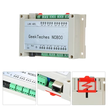 

TCP/IP Remote Controller Module with 8 Channel Relay(WEB) 9V-40V Smart Home Automation Switch Module