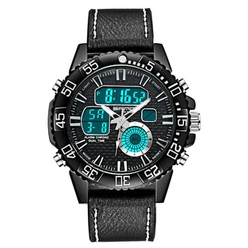 

New Military Style Large Dial Tide Male Belt Watch Male Student Fashion Trend Casual Waterproof Fashion Watch Fashion & Casual