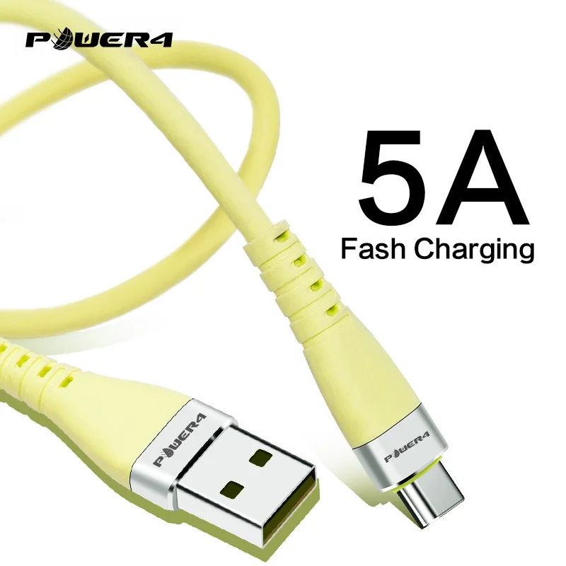 Power4 USB C кабель 5A флэш-зарядка usb type C Supercharge для huawei P20 совместимый 3A 2A быстрое зарядное устройство для samsung Xiaomi