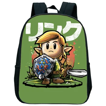 

12 Inch Schoolbag The Legend of Zelda Backpack Link's Awakening School Bags Toddler Backpacks Boys Girls Kindergarten
