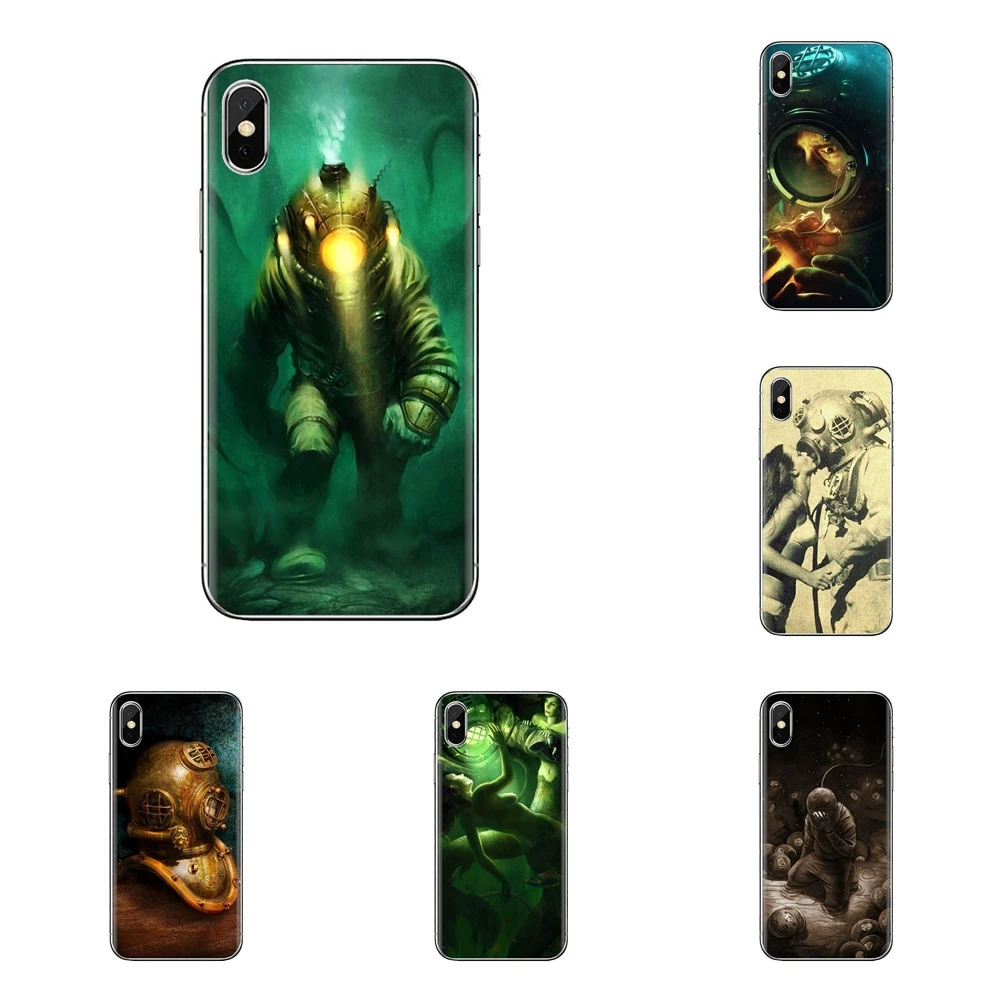 Для iPhone XS Max XR X 4 4S 5 5S 5C SE 6 6S 7 8 плюс samsung Galaxy J1 J3 J5 J7 A3 A5 глубоководный дайвер Бэнкси