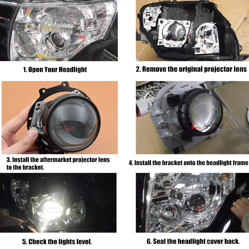 Для Hella 3R G5 HID Bi-xenon линзы проектора аксессуар Рамка адаптер Набор Замена для Mitsubishi Pajero Wagon фара Модифицированная