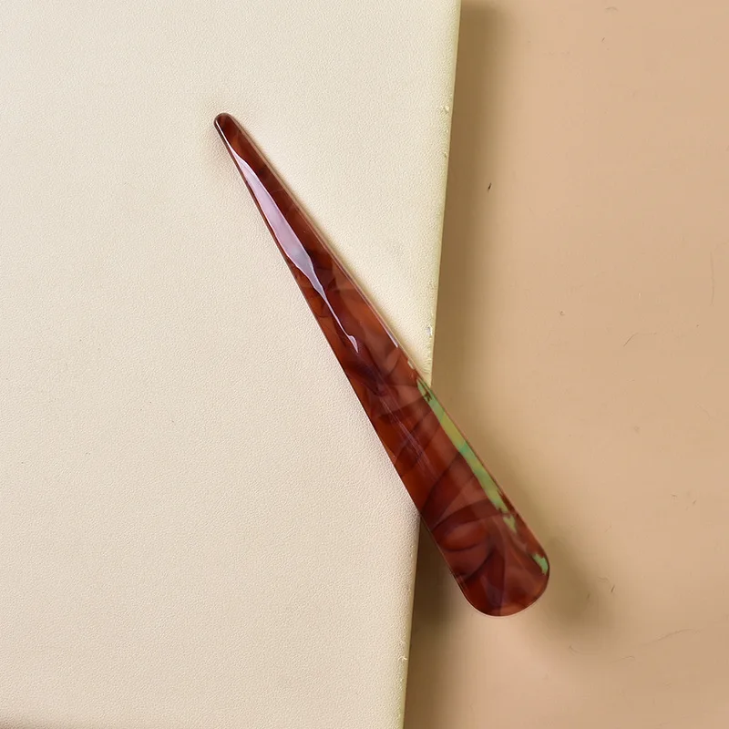 Acrylic Horn Duckbill Hair Clip Retro Hairpin Long Stick Leopard Hair Styling Tool Hair Claw Ponytail Holder Hair Accessories best hair clips