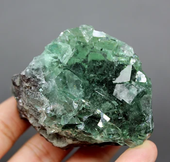 

232g Natural Cube green fluorite Mineral specimen cluster mineral Stones and crystals Healing crystal