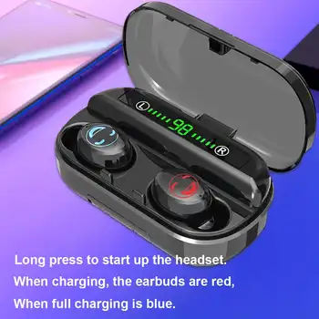 

LED Display Touch Earphones Wireless bluetooth Headset Waterproof IPX7 Earbuds with 4500mAh Charging Box CVC8.0 Noise Canceling