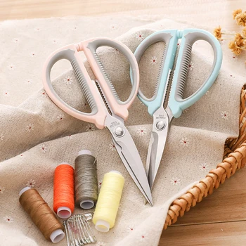 

Durable Stainless Steel Scissors for Household Office Student DIY Paper Shearing Stationery Garden Tailor Kitchen Scissors