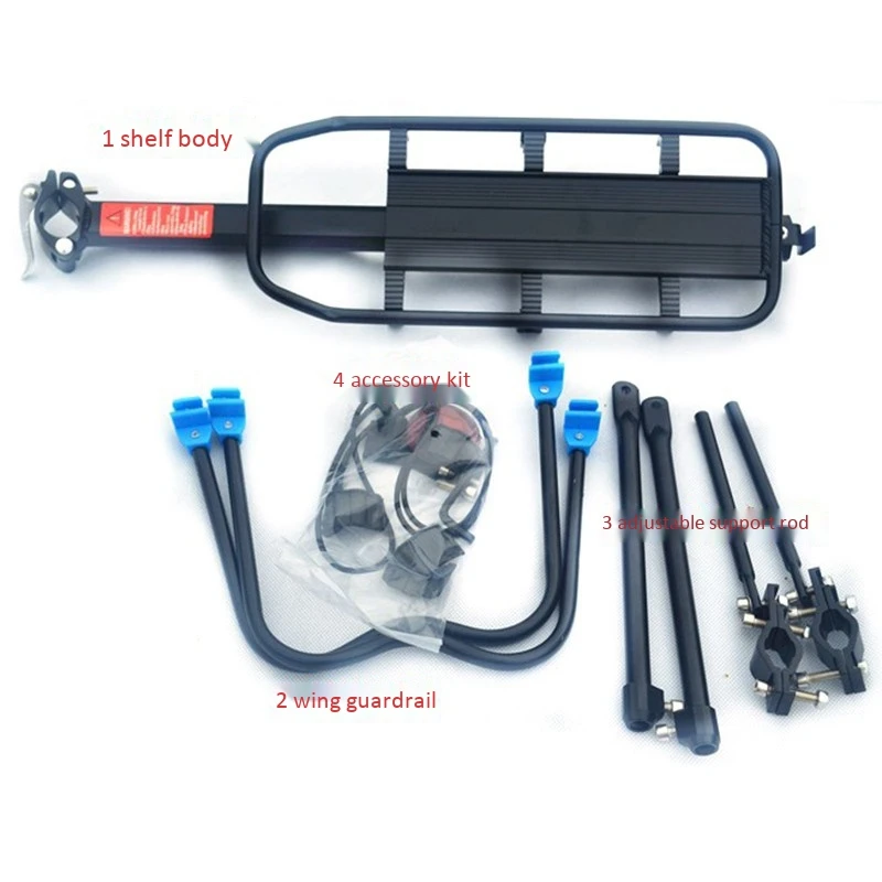 Best Bike Luggage Carrier Aluminum Bicycle Cargo Racks Shelf Cycling Seatpost Bag Holder Stand Rack 5
