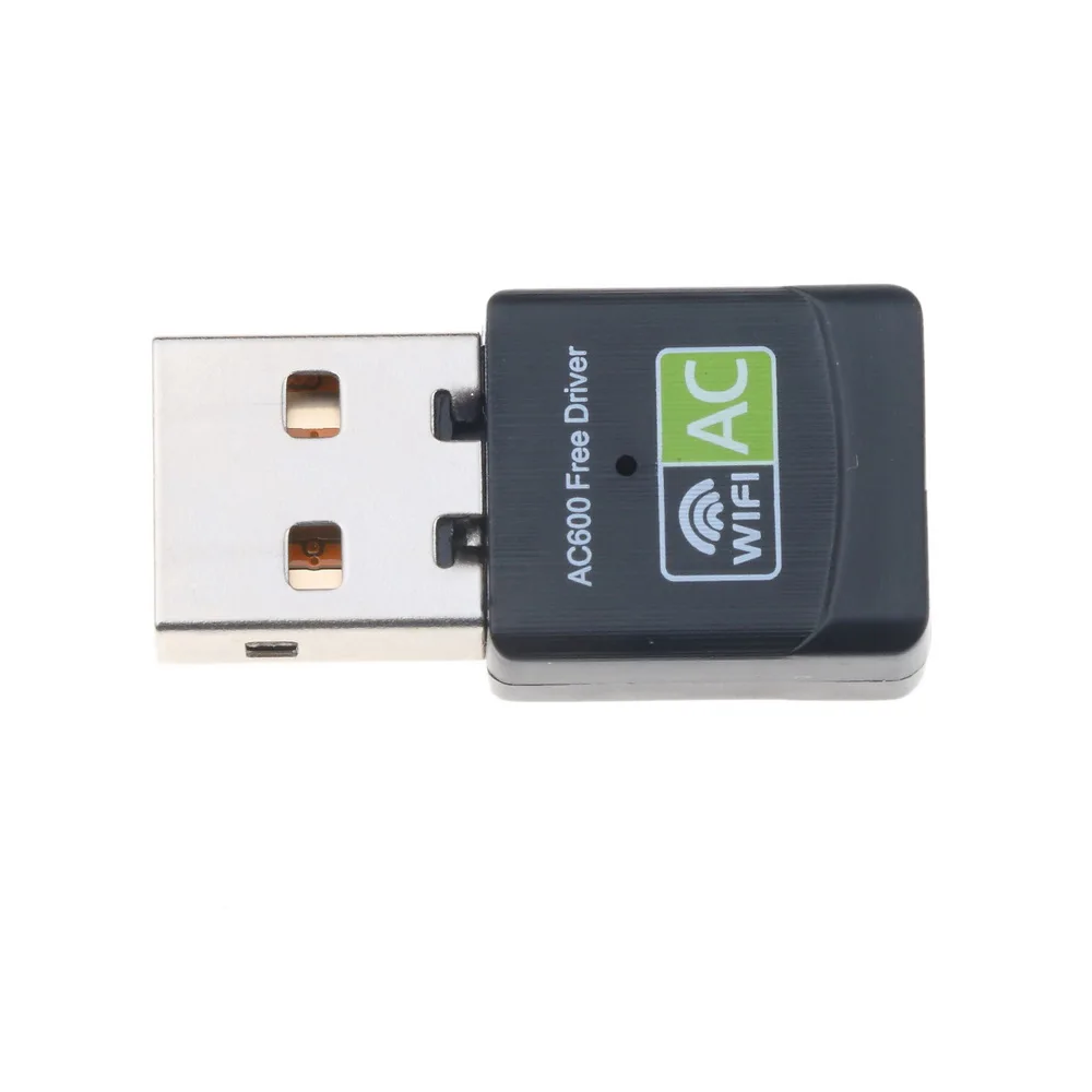 Бесплатный драйвер 600 Мбит/с USB 2,4+ 5 ГГц мини беспроводной USB Wifi Adapte приемник Wifi AC Dongle адаптер сетевая карта для ноутбука
