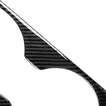 

Black Decoration Cover Trim Carbon Fiber Rear Seat Audio Speaker Panel Durable Practical