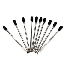 10 шт заправка 1,0 мм металлический сердечник 7 см металлическая ручка с кристаллами заправка Шариковая ручка для письма