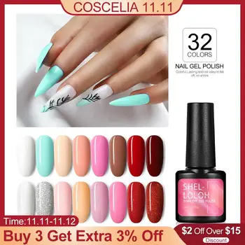 

Shelloloh 7ML 10/15/20 Pcs Solid Color Gel Nail Polish Long-Lasting Gel Varnish Soak Off Gel Nail Set & Kits For Nails Art Kit