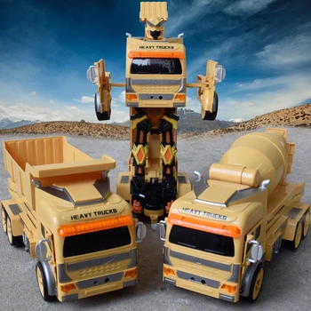 

1:12 Remote Control Engineering Vehicle Deformation Dump Truck Watch Gesture Induction RC Vehicle With Light Music RC Cay Toy