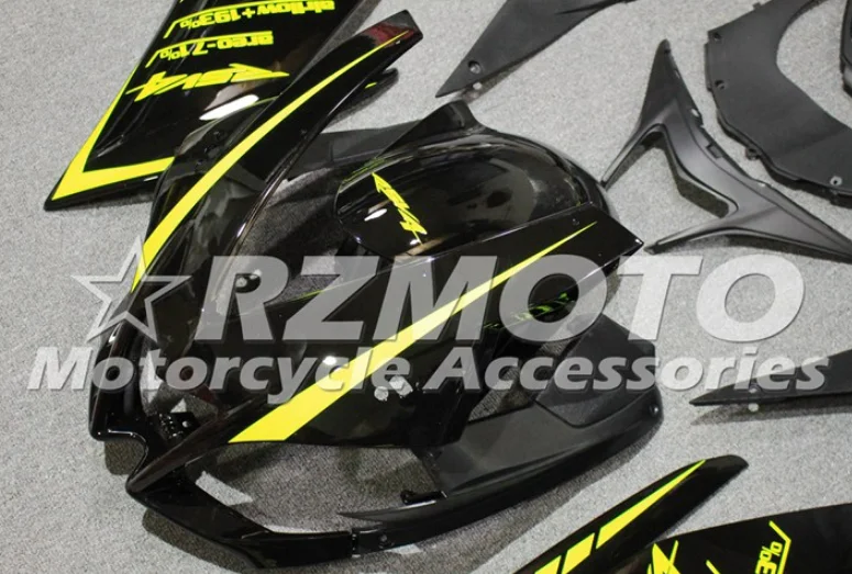 Литьевая форма, набор обтекателей ABS, подходит для Aprilia RSV4 1000 2009- 09 10 11 12 13 14, на заказ,, желтый, черный