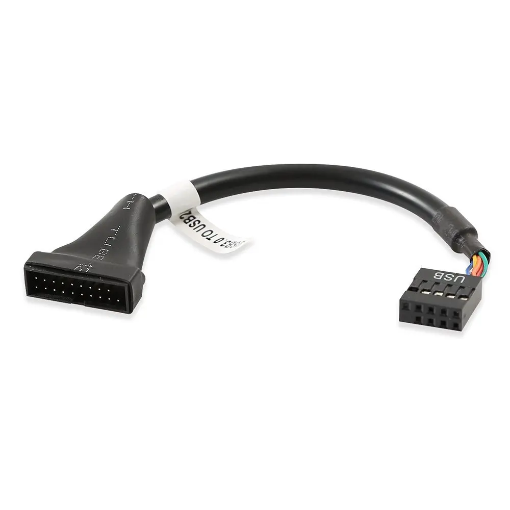 Onvian 9 Pin 20 USB 3 0 Female To 2 папа материнская плата адаптер Шнур 480 Мбит/с скорость