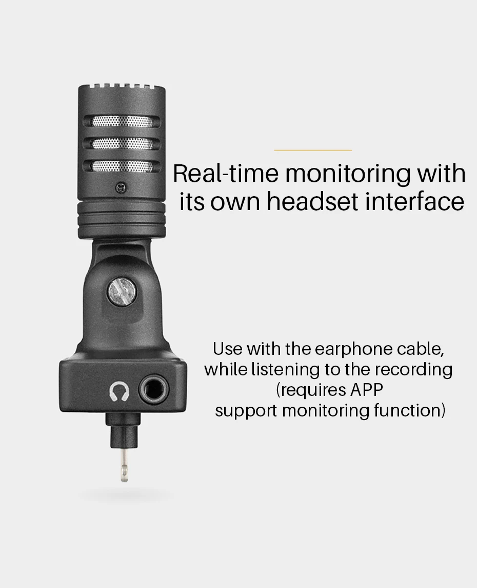 Saramonic SmartMic Di стерео цифровой конденсаторный видео микрофон для IOS iPhone iPad мини четкая Запись видео Vlog Live Broadcast Mic