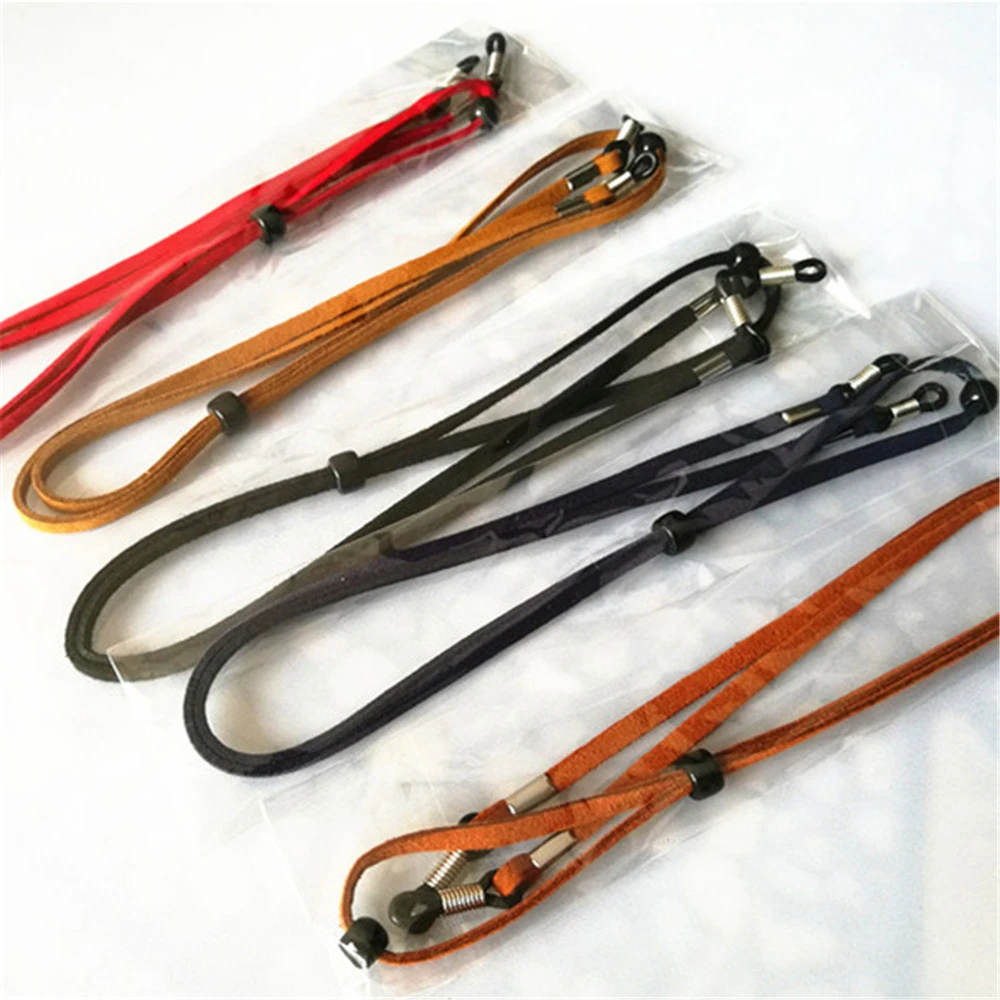 Разноцветные бархатные спортивные очки, цепь для женщин и мужчин, противоскользящие ремешки, шнур для шеи, фиксатор, ремешок, регулируемый шнур для очков